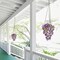 2Pcs Purple Artificial Silk Hibiscus Flower Hanging Decorations, UV Resistant Outdoor Faux Hibiscus Flowers for Home Outdoor Artificial Flower Decorations